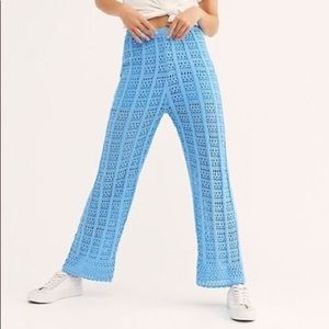 Free People Beach Quinn crochet pants in size small